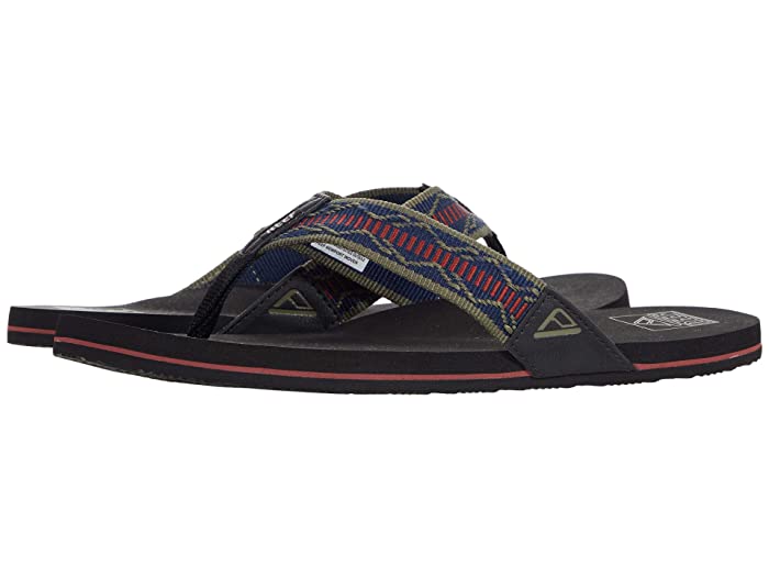 Photo 1 of Reef Newport Flip Flop in Navy/Red at Nordstrom, Size 12