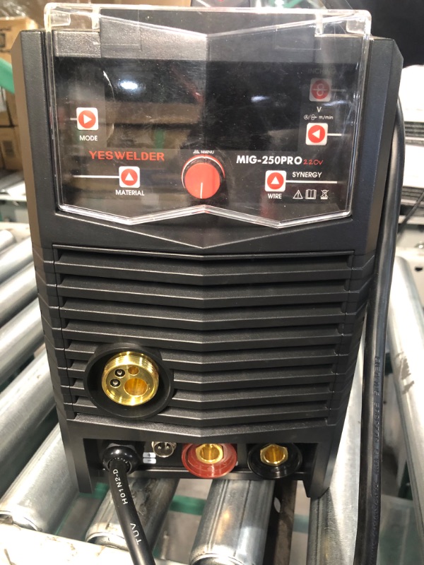 Photo 1 of **MISSING SOME HARDWARE AND CABLE SYSTEM, NON-FUNCTIONAL** YESWELDER MIG-250 PRO Aluminum MIG Welder, 250Amp 220V