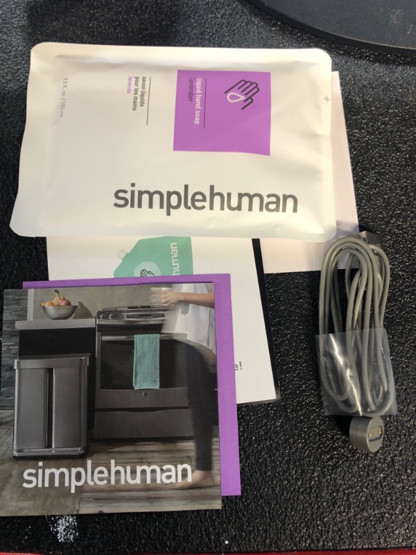 Photo 2 of **PARTS ONLY** simplehuman 9 oz. Touch-Free Rechargeable Sensor Liquid Soap Pump Dispenser