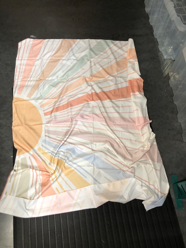 Photo 1 of  Rainbow Sun Tapestry Vintage Horizontal Sunset 54 x 43