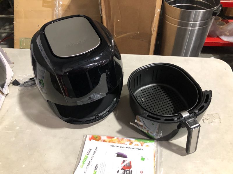 Photo 6 of ***DAMAGED - SEE NOTES***
GoWISE USA 1700-Watt 5.8-QT 8-in-1 Digital Air Fryer 