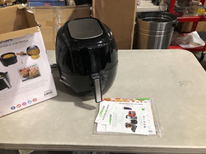 Photo 2 of ***DAMAGED - SEE NOTES***
GoWISE USA 1700-Watt 5.8-QT 8-in-1 Digital Air Fryer 