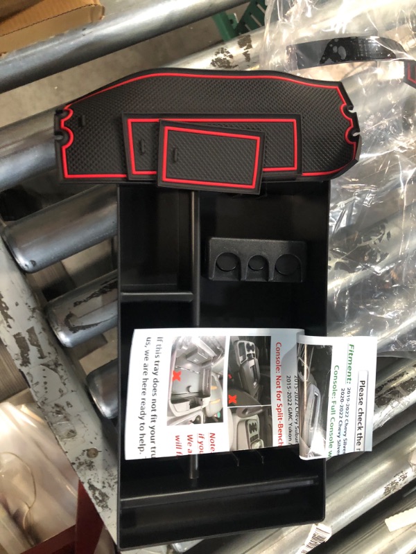 Photo 4 of TOPINSTALL Red Center Console Organizer Tray