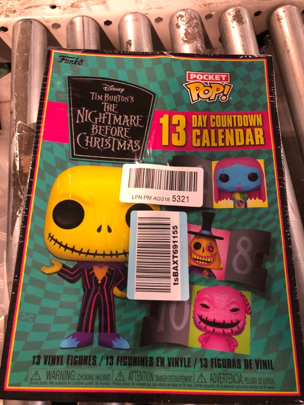 Photo 3 of Funko Pop! Advent Calendar: 13 Days - The Nightmare Before Christmas (Blacklight), Multicolor, 