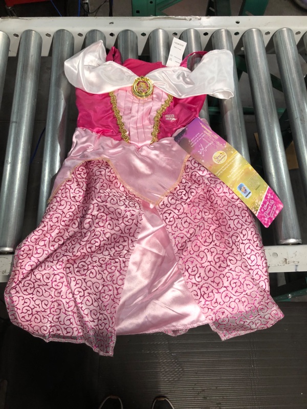 Photo 2 of Disney Princess Aurora Costume, Sing & Shimmer Musical Sparkling Dress, Size: 4-6X Sleeping Beauty