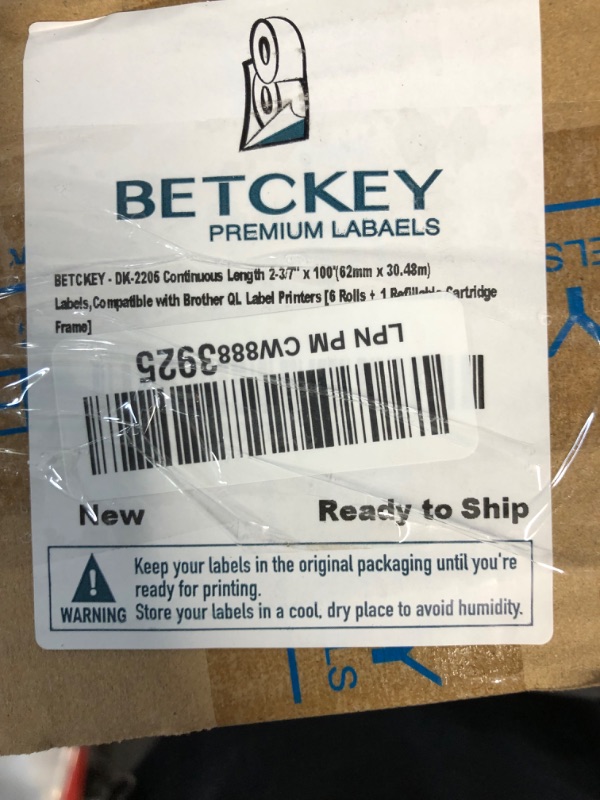 Photo 2 of ** SIMILAR TO STOCK PHOTO NOT SAME MEASURMENTS SEE PHOTOS** BETCKEY - Multipurpose & Shipping Labels Compatible with Zebra & Rollo Label Printer