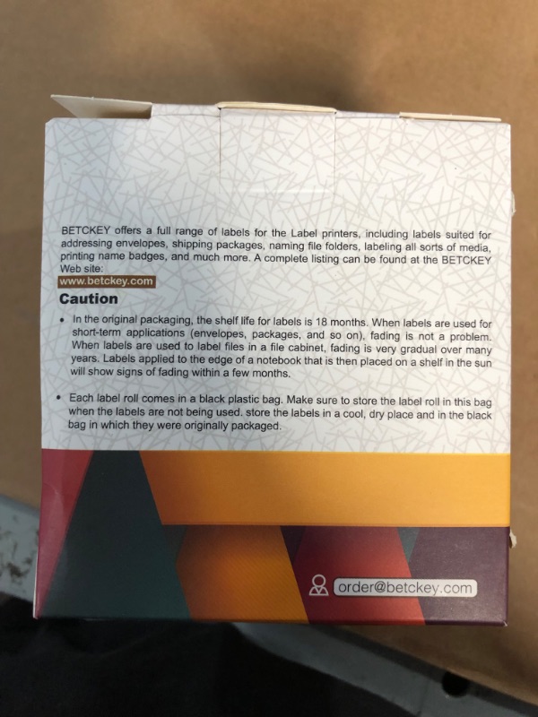 Photo 3 of ** SIMILAR TO STOCK PHOTO NOT SAME MEASURMENTS SEE PHOTOS** BETCKEY - Multipurpose & Shipping Labels Compatible with Zebra & Rollo Label Printer