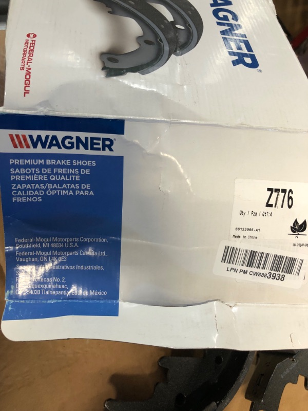 Photo 4 of Wagner QuickStop Brake Z776 Drum Brake Shoe