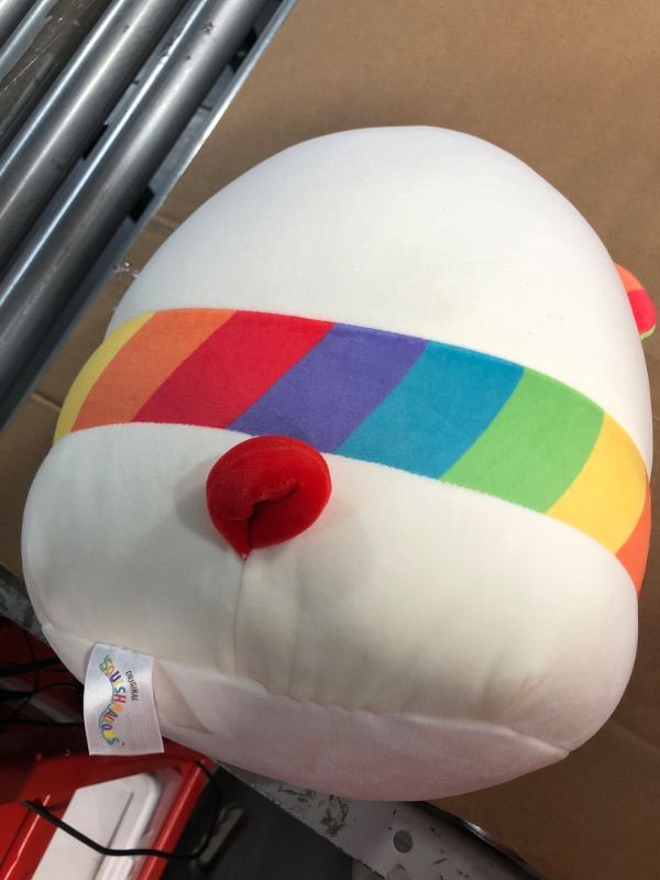 Photo 3 of Squishmallows 12-Inch Sarakee Pride Rainbow Panda - Medium-Sized Ultrasoft Official Kelly Toy Plush