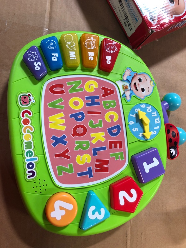 Photo 2 of CoComelon Learning Melon Busy Board, Over 45 Phrases, Preschool Learning and Education