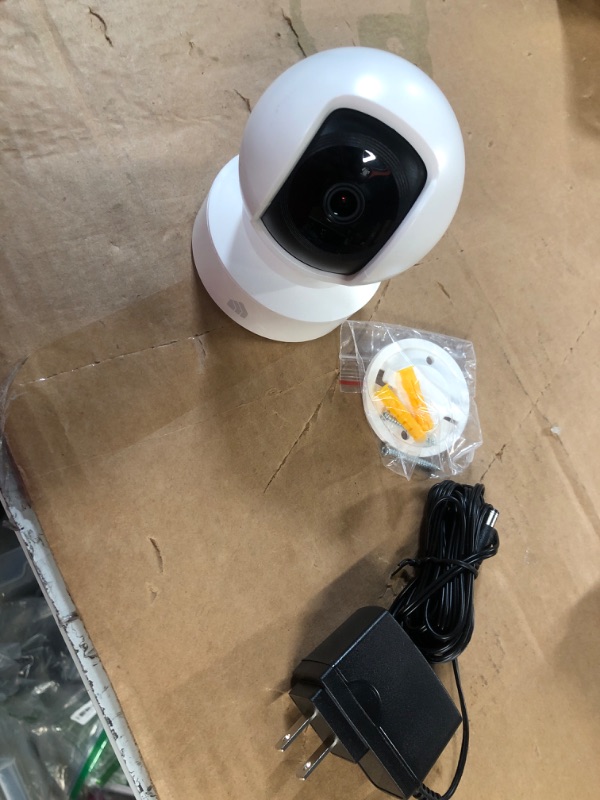 Photo 2 of (USED AND CAMERA DOESNT WORK AND FOR PARTS ONLY) Kasa Indoor Pan/Tilt Smart Security Camera, 1080p HD Dog Camera 2.4GHz with Night Vision, Motion Detection for Baby and Pet Monitor, Cloud & SD Card Storage, Works with Alexa & Google Home (EC70) Pan/Tilt C