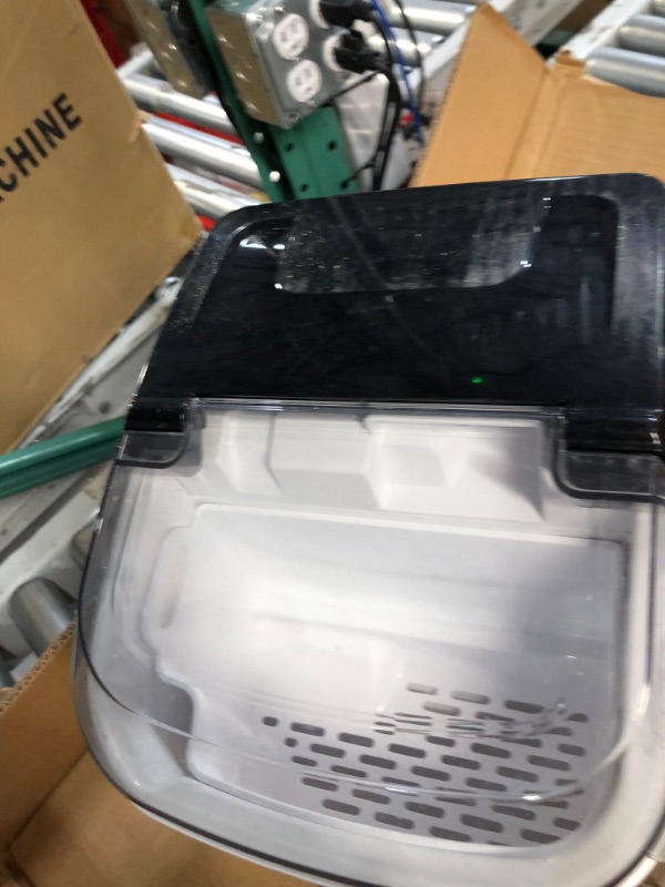 Photo 1 of **SEE NOTES**
Nugget Ice Maker Countertop, Portable Crushed Ice Machine, Self Cleaning Ice Makers with One-Click Operation, Soft Chewable Pebble Ice in 7 Mins, 34Lbs/24H with Ice Scoop for Home Bar Camping RV Black - Nugget Ice