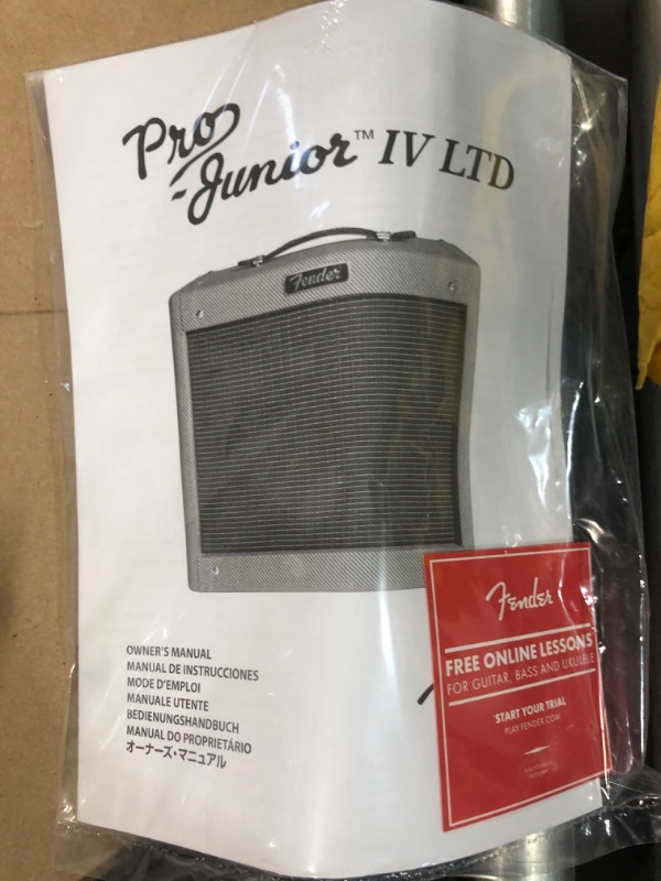 Photo 4 of **AMP ONLY** TESTED POWERS ON Fender Pro Junior IV Guitar Amplifier, Lacquered Tweed Pro Junior IV Tweed Amp Only