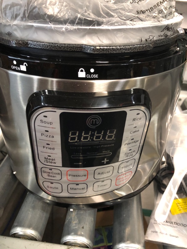 Photo 5 of **NEW** DENTED MasterChef Electric Pressure Cooker 10 in 1 Instapot Multicooker 6 Qt, Slow Cooker