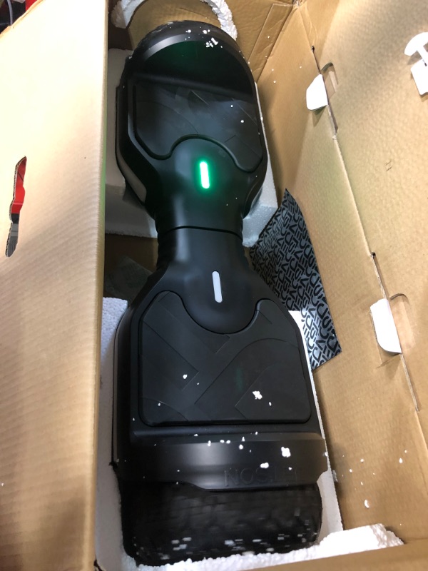 Photo 3 of **USED PRIOR, MISSING CHARGER**  Jetson Self Balancing Hoverboard with Built in Bluetooth Speaker | Includes All Terrain Tires | LED Lights Black Flash