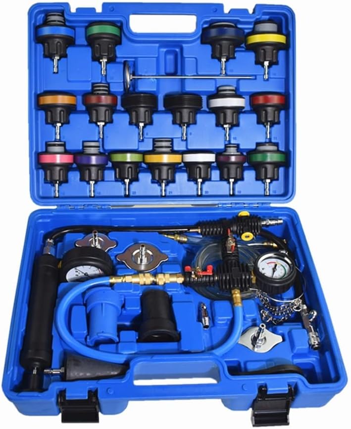 Photo 1 of Alltooetools 28pcs Universal Radiator Pressure Tester and Vacuum Type Cooling System Tool Kit