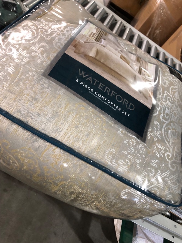 Photo 4 of [READ NOTES]
Waterford Maria 6PC King Comforter Set, Beige
