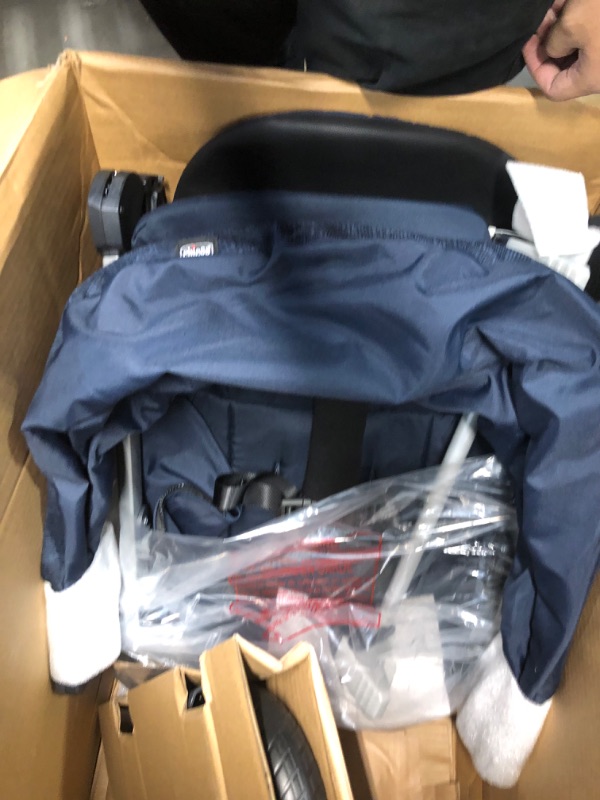 Photo 1 of Chicco Bravo 3-in-1 Trio Travel System, Bravo Quick-Fold Stroller with KeyFit 30 Infant Car Seat and base, Car Seat and Stroller Combo | Brooklyn/Navy Brooklyn Bravo