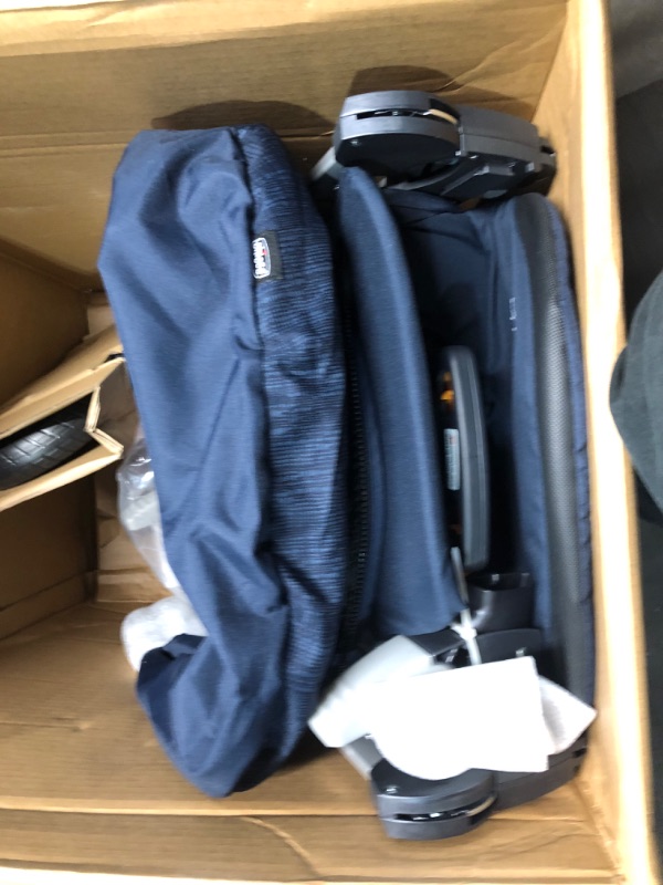 Photo 1 of Chicco Bravo 3-in-1 Trio Travel System, Bravo Quick-Fold Stroller with KeyFit 30 Infant Car Seat and base, Car Seat and Stroller Combo | Brooklyn/Navy Brooklyn Bravo