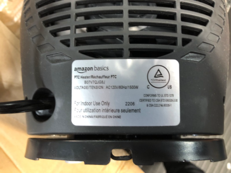 Photo 3 of * used item * powers on *
Amazon Basics 1500W Oscillating Ceramic Heater