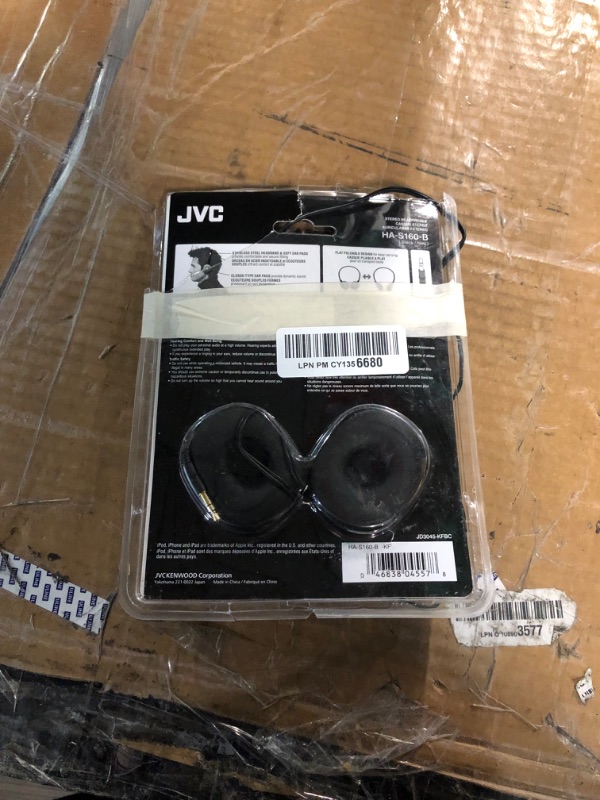 Photo 4 of JVC Black Flat and Foldable Ear Headphone 