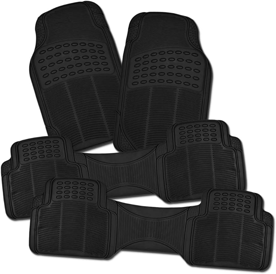 Photo 1 of * STOCK PHOTO FOR REFERENCE* 5 PIECE CAR FLOOR MAT SET W/ 49 X 44 LARGE FLOOR MAT