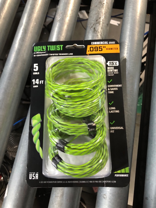 Photo 2 of (USED) Shakespeare Ugly Twist line coils 5-Pack 0.095-in x 70-ft 