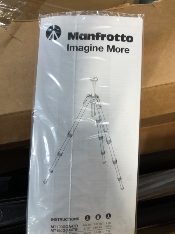 Photo 2 of Manfrotto 190 Go! Carbon Fiber 4-Section Tripod V1.0 4-Section