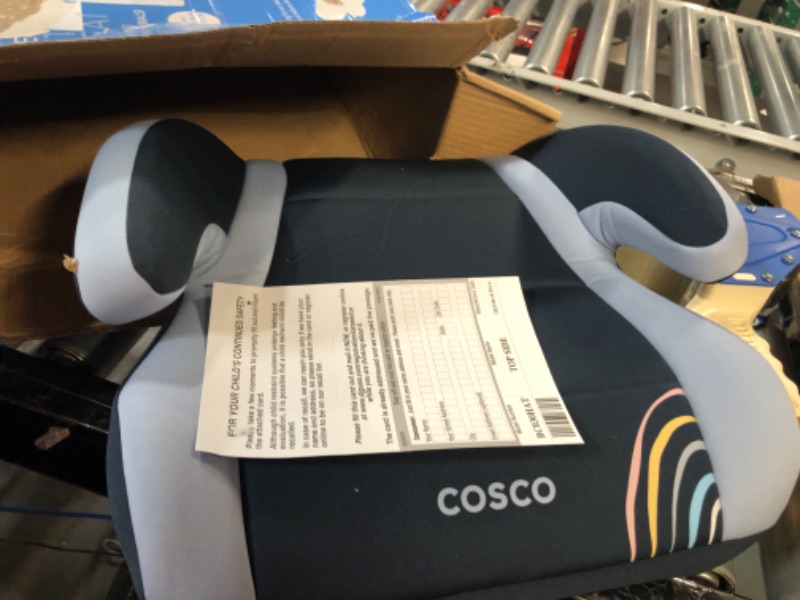 Photo 2 of Cosco Topside Backless Booster Car Seat, Lightweight 40-100 lbs, Rainbow