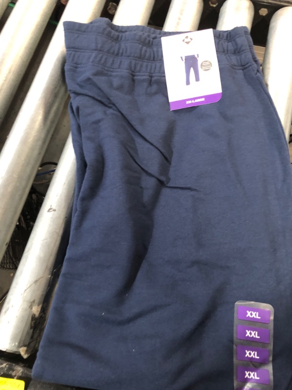 Photo 2 of French Terry Fleece Capri Jogger Sweatpant XXL BLACK AND NAVY 2 PK