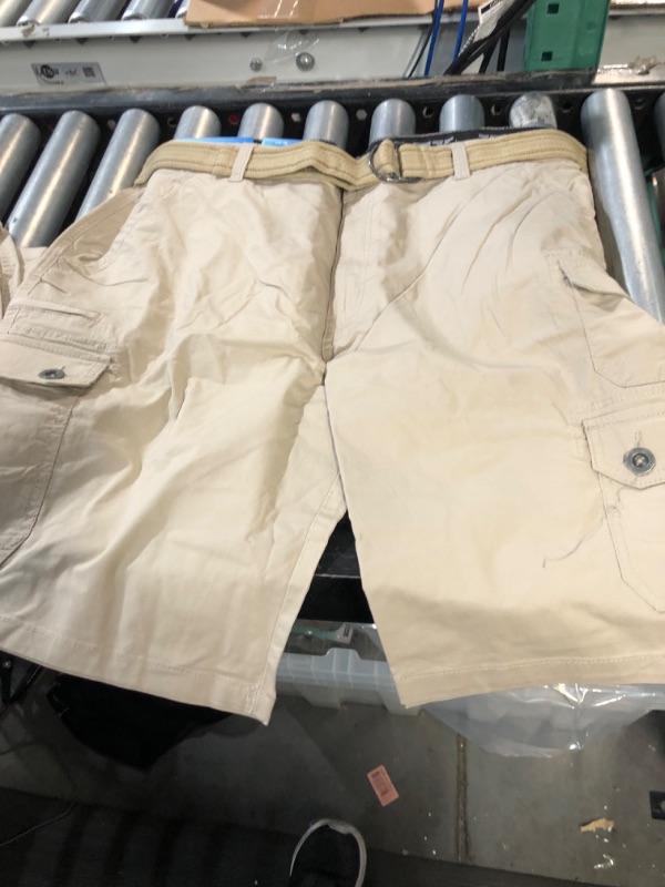 Photo 4 of  Iron Clothing Twill Cargo Shorts SIZE 40 TAN AND CAMO GREEN 2 PK