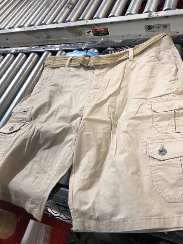 Photo 3 of  Iron Clothing Twill Cargo Shorts SIZE 40 TAN  2 PK
