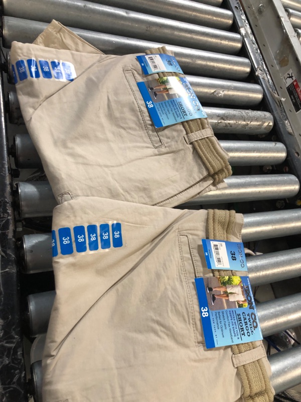 Photo 1 of  Iron Clothing Twill Cargo Shorts SIZE 40 TAN  2 PK