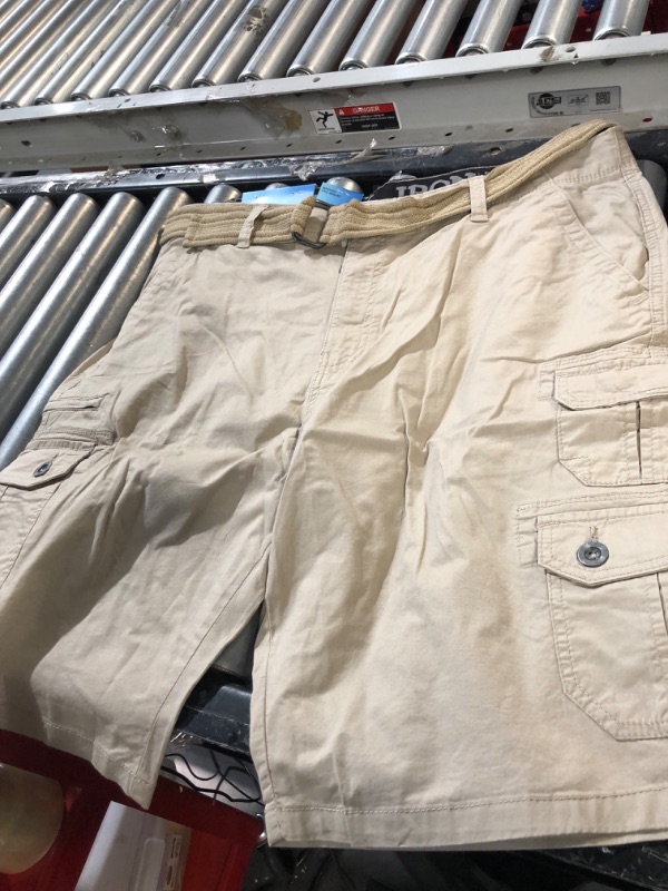 Photo 1 of  Iron Clothing Twill Cargo Shorts SIZE 40 TAN  2 PK
