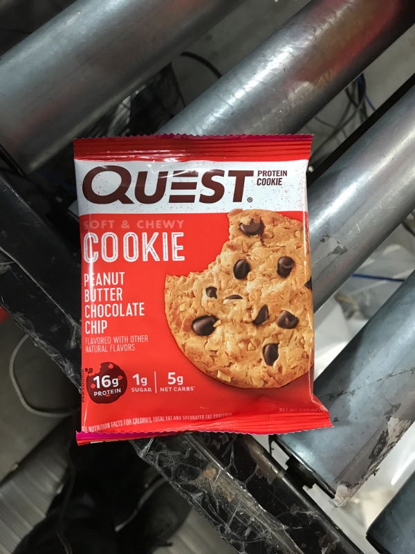 Photo 4 of (USED) Quest Protein Cookie, Peanut Butter Chocolate Chip - 12 pack, EXP 10/14/2023