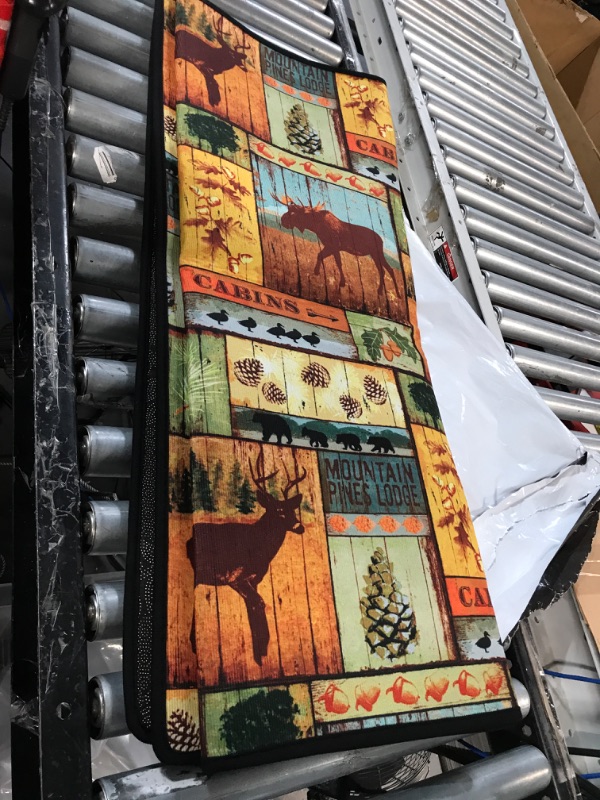 Photo 3 of Rustic Lodge Cabin Bear Moose Deer Area Rugs 60x39 