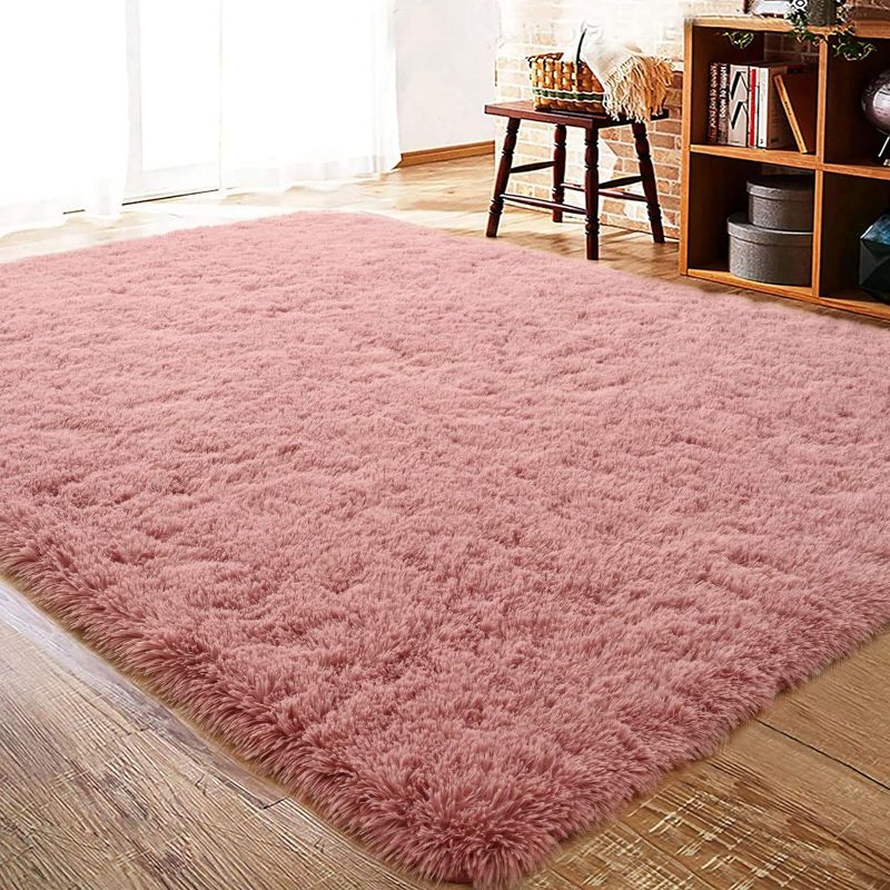 Photo 1 of  Fluffy Rug Carpets Soft Shaggy Area Rug Indoor Floor Rugs f