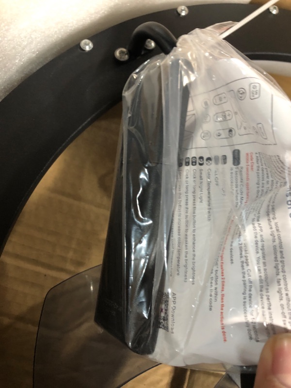 Photo 1 of Black Ceiling Fans with Remote Memory and Dimmable LED Light - 20" Small Flush Mount Ceiling Fan with Light, with 5 Reversible Blades Low Profile Quiet Ceiling Fan Light for Indoor Installation.