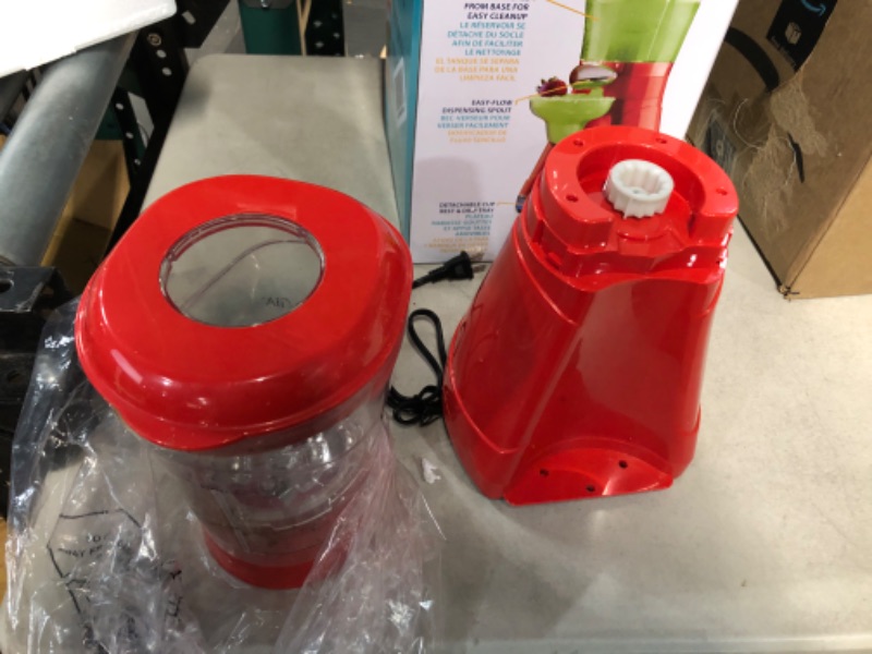 Photo 5 of ***USED AND DIRTY - DOESN'T POWER ON - SEE PICTURES***
Nostalgia 64-Ounce Margarita Maker & Slushie Machine Easy-Flow Spout