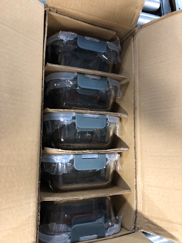 Photo 2 of [10-Pack]Glass Meal Prep Containers with Lids-MCIRCO Glass Food Storage Containers with Lifetime Lasting Snap Locking Lids