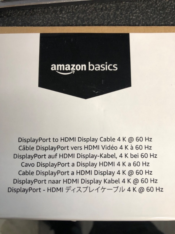 Photo 3 of Amazon Basics DisplayPort to HDMI Display Cable 4k@60Hz 3 foot