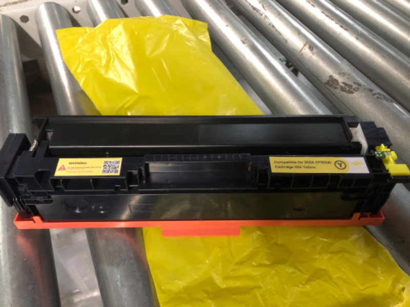 Photo 2 of yellow toner cartridge compatible for 202A CF502A