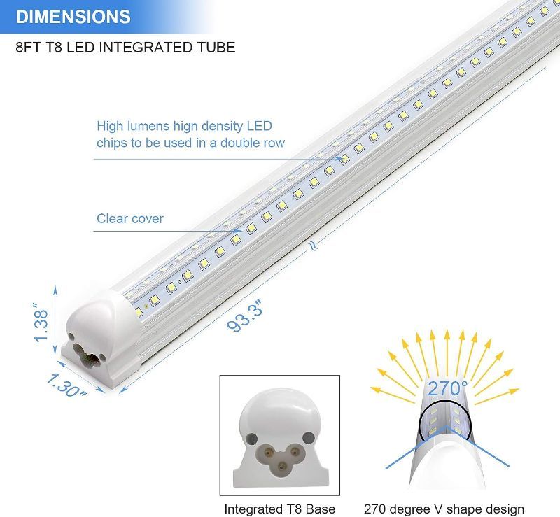 Photo 1 of 8ft LED Shop Light Fixture - 90W