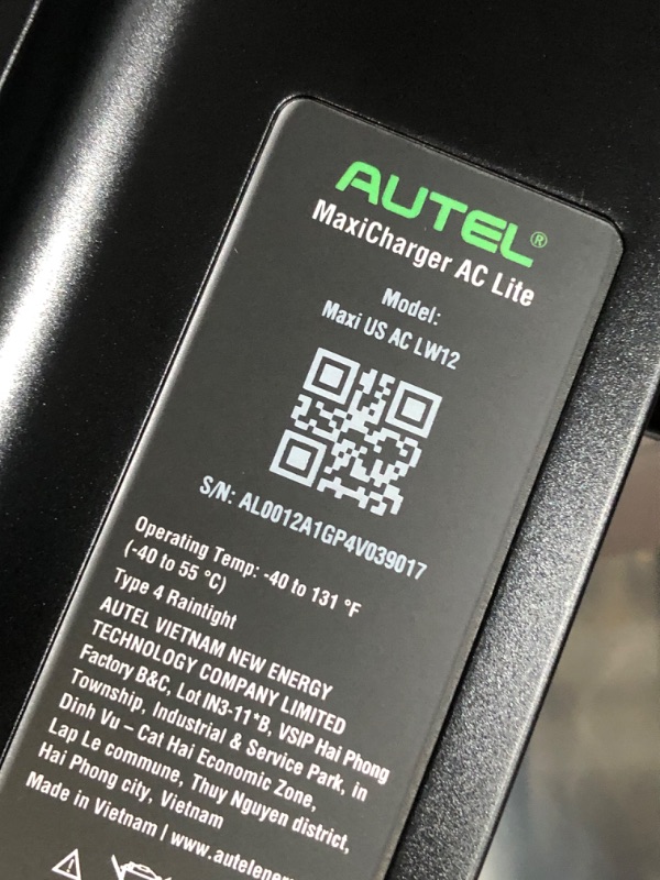 Photo 3 of Autel Home Smart Electric Vehicle (EV) Charger up to 50Amp