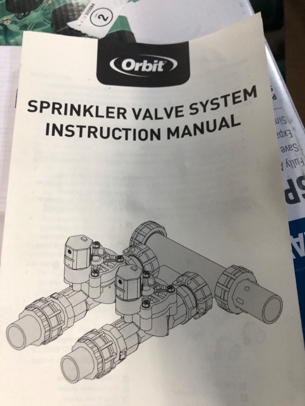 Photo 1 of **FOR PARTS** Orbit 3-Valve Preassembled Irrigation Manifold with Easy Wire **FOR PARTS** 