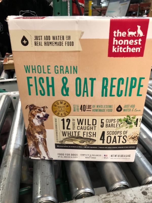 Photo 2 of **Exp 01/10/24** The Honest Kitchen Dehydrated Whole Grain Fish & Oats Dog Food, 10 lb Box