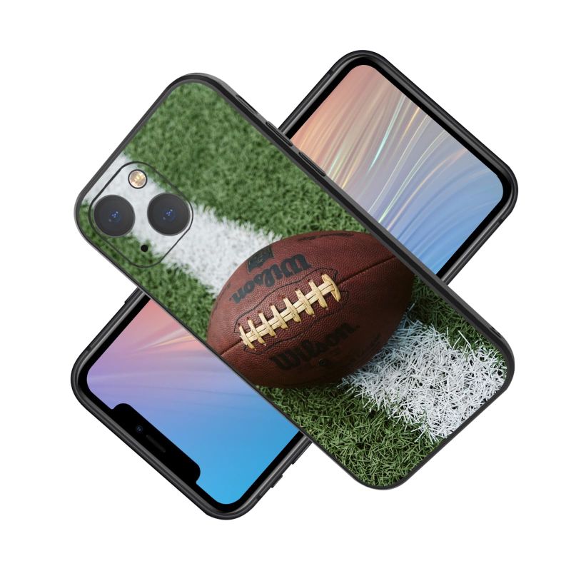 Photo 1 of Phone Case with Football Elements Compatible with iPhone 13 