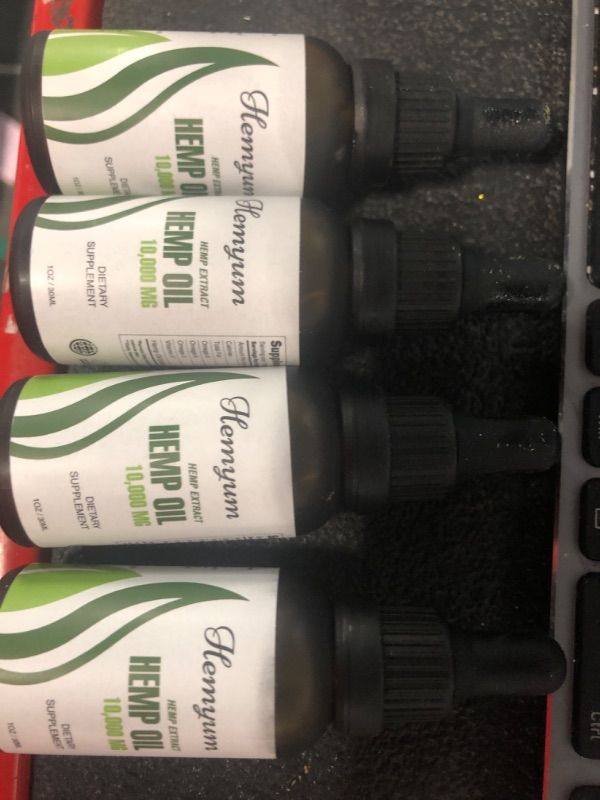 Photo 2 of (4 Pack) Organic Hemp Oil Maximum Strength