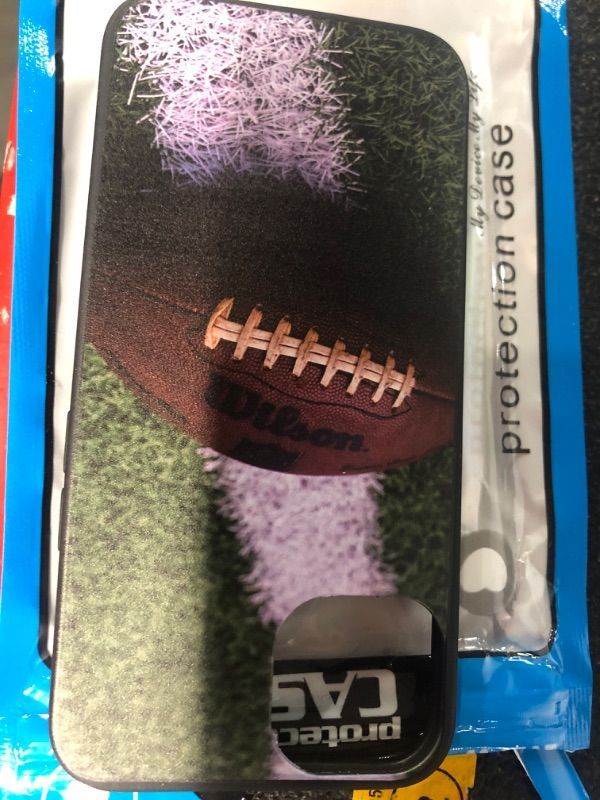 Photo 2 of Phone Case with Football Elements iPhone13