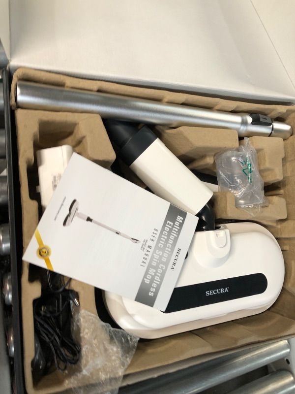 Photo 1 of ***PARTS ONLY, NON-FUCTIONAL*** Secura Electric Mop, Cordless 